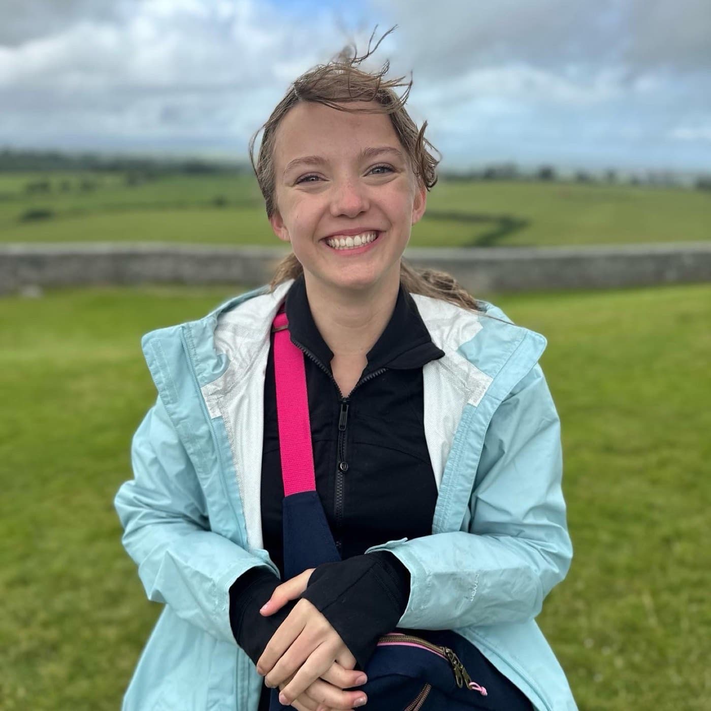 Joy S. at the Rock of Cashel