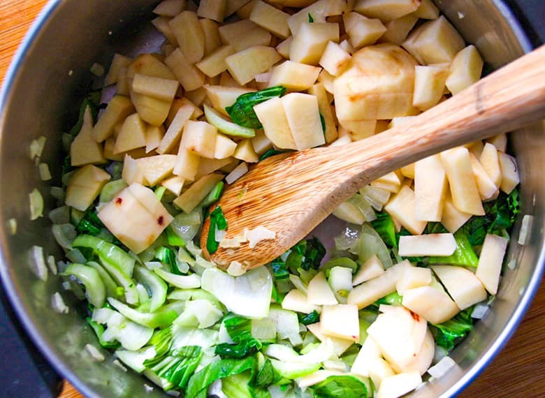 Colcannon Cooking