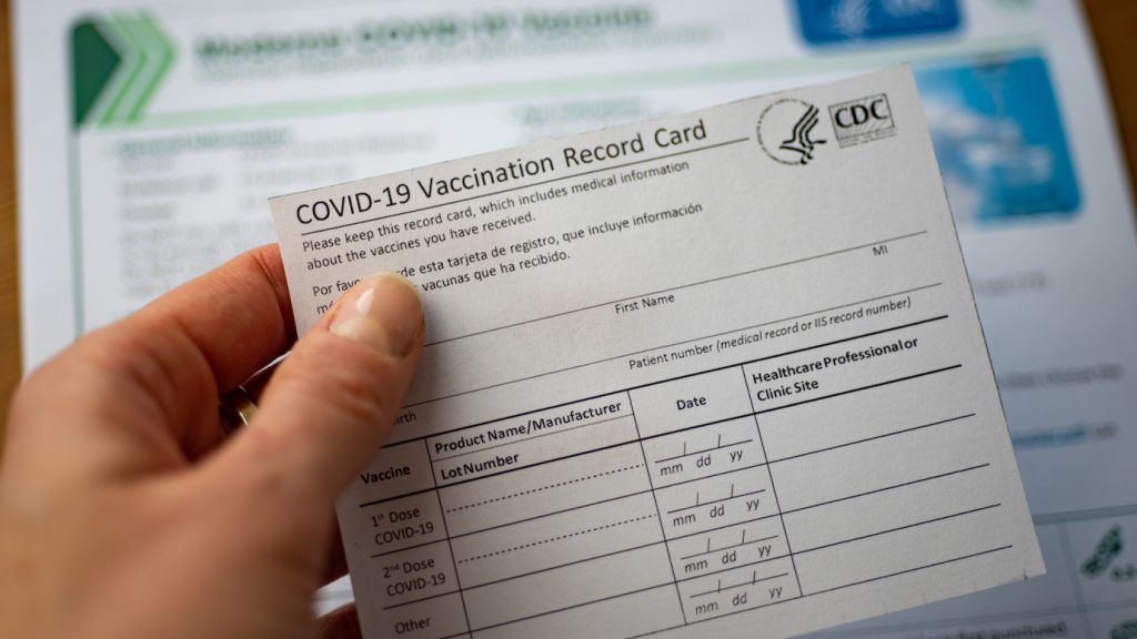 Covid-19 Vaccination Card