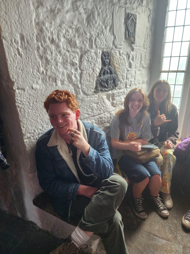 Errol, Grace, and Cat at Bunratty--2024