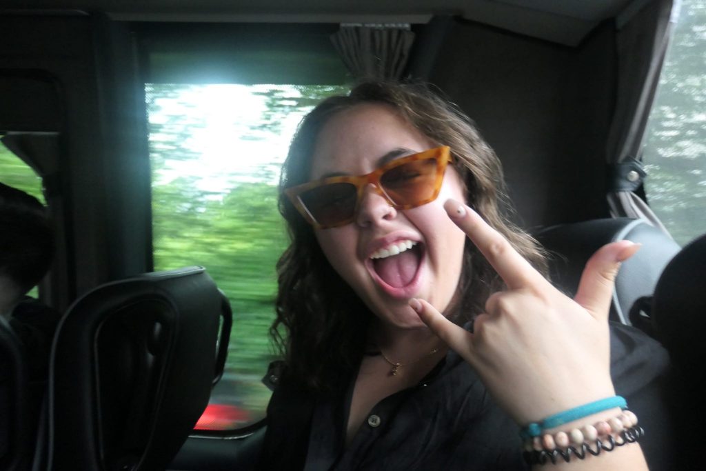Clare K. on Bus