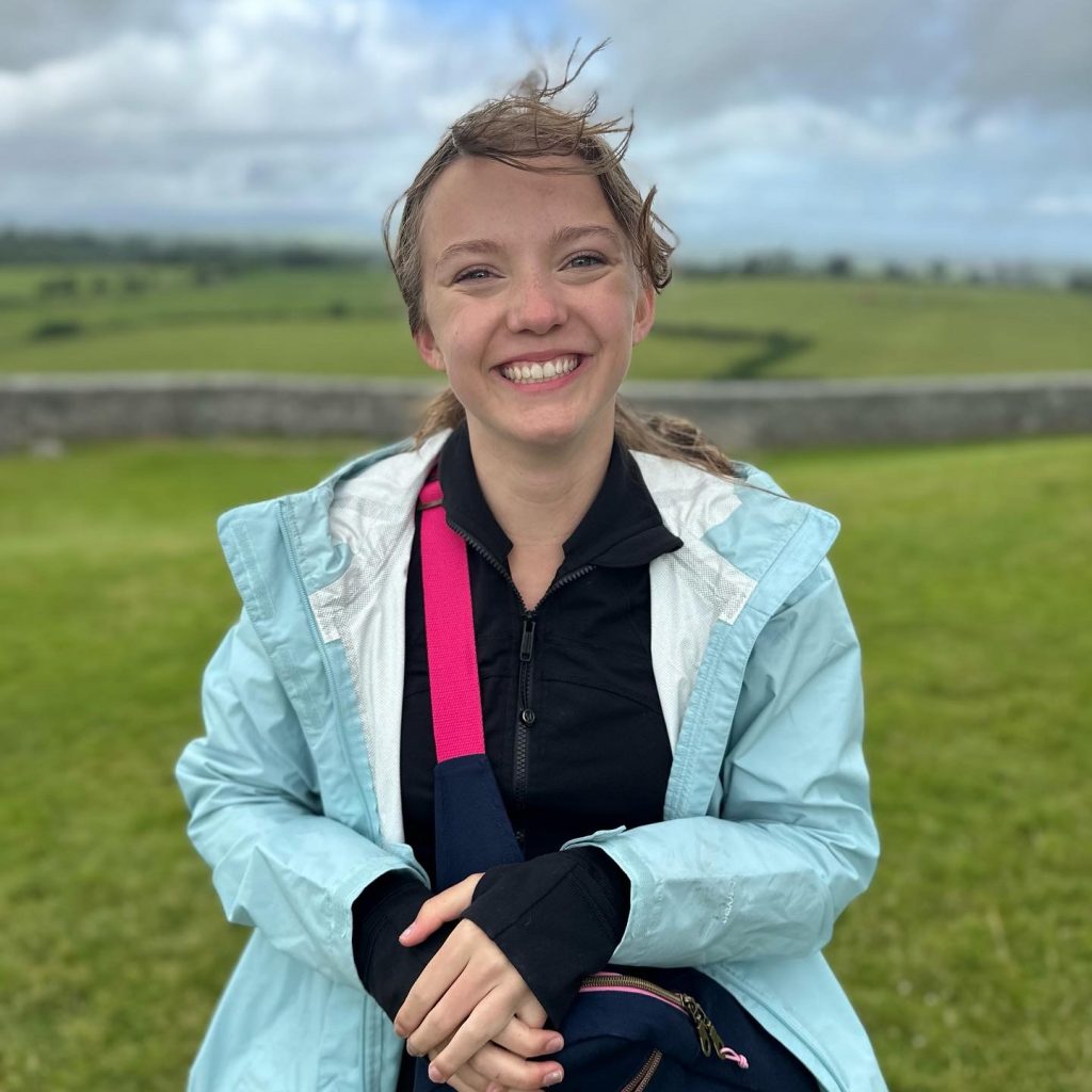 Joy S. at the Rock of Cashel